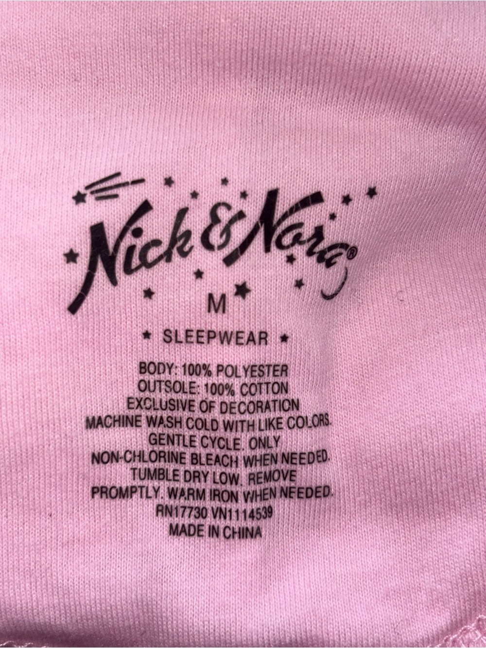Nick & Nora Pink Bunny Fleece Footed Pajamas - Picture 7 of 7